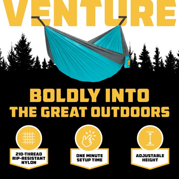 Wise Owl Outfitters Camping Hammock – 500lbs Portable Hammock with Tree Straps - Travel, Backpacking, Hiking, Outdoors Cam...