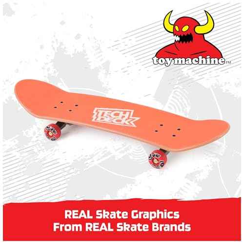 Tech Deck, Toy Machine Handboard; Authentic Mini Skateboards, Kids Toys for Boys & Girls, Ages 6 and up (Hands Use Only)