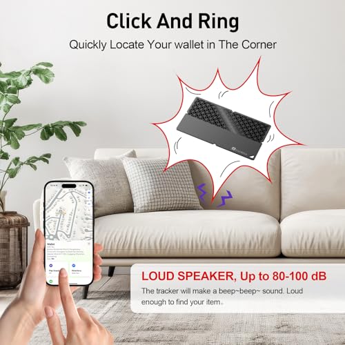 BFADEHA 2026 [Apple MFi Certified] (iOS Only) Bluetooth Tracker Smart Card for Apple Find My iPhone Wallet GPS Tracker, 5-...