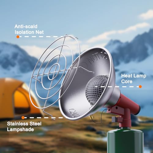 Buyplus Propane Heater - 10000BTU Portable Patio Heaters for Outdoor Use, Camping Heater with Electronic Ignition, Control...