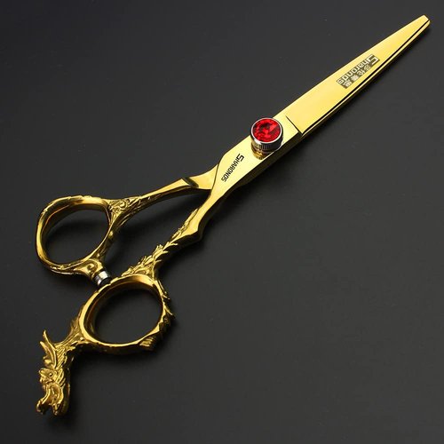 Sharonds 6/7 inch Professional Hair Cutting Scissors Set Hair Cutting Scissors Thinning Teeth Shears Set,Sliver Scissors,Barber,Salon,Hairdressing Scissors Kit,Japanese 440C Scissors (6-inch 3pc-B)