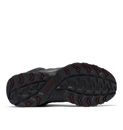 Columbia Mens Crestwood Mid Waterproof, Black/Charcoal, 14 Wide