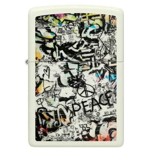 Zippo Street Art Graffiti Glow in The Dark Pocket Lighter