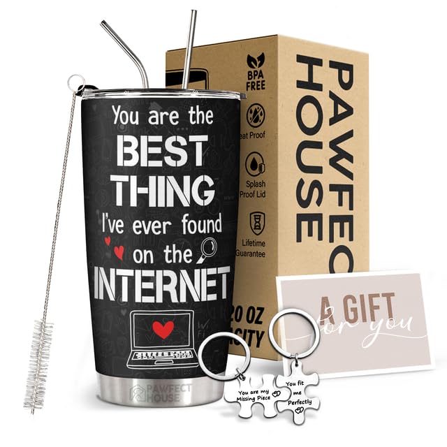 Pawfect House Fathers Day Birthday Gifts For Men, Anniversary Wedding Gifts For Husband From Wife, Best Husband Ever Gift For Him, Her, Couple, 20 Oz Stainless Steel Tumbler, Insulated Tumbler