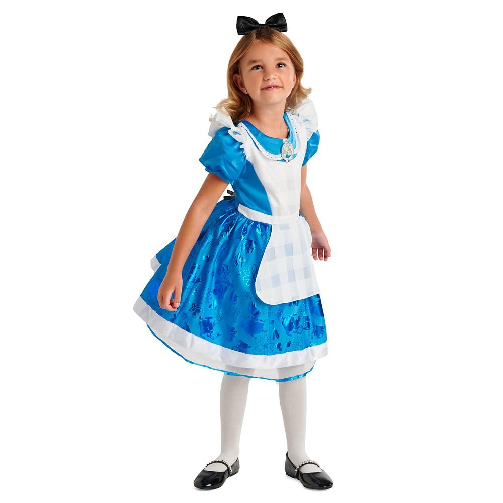 Disney Store Girl's Dress Up Costumes for Play (Alice from Alice in Wonderland) - Premium Costumes for Kids, Cosplay for Children