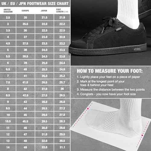 Etnies Kingpin Men's Skateboarding Shoe Classic Puffy Sustainable, Comfortable & Durable Footwear with Die-Cut EVA Insole - Black/Dark Grey/Gum - 6.5
