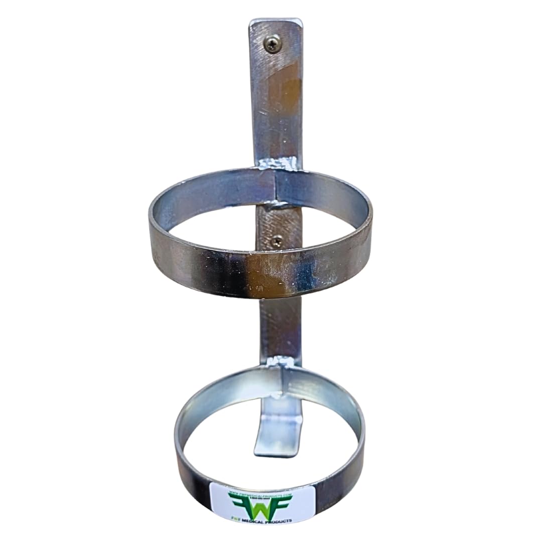 FWF Oxygen Permanent Wall Mount for 1 (D OR E Style) Cylinder Diameter 4.3" Made in USA