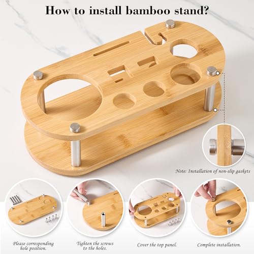 Cocktail Shaker Set Bartender Kit - 11 Pcs Bar Tool Set with Bamboo Stand & All Bar Accessories: Martini Shaker, Strainer,...