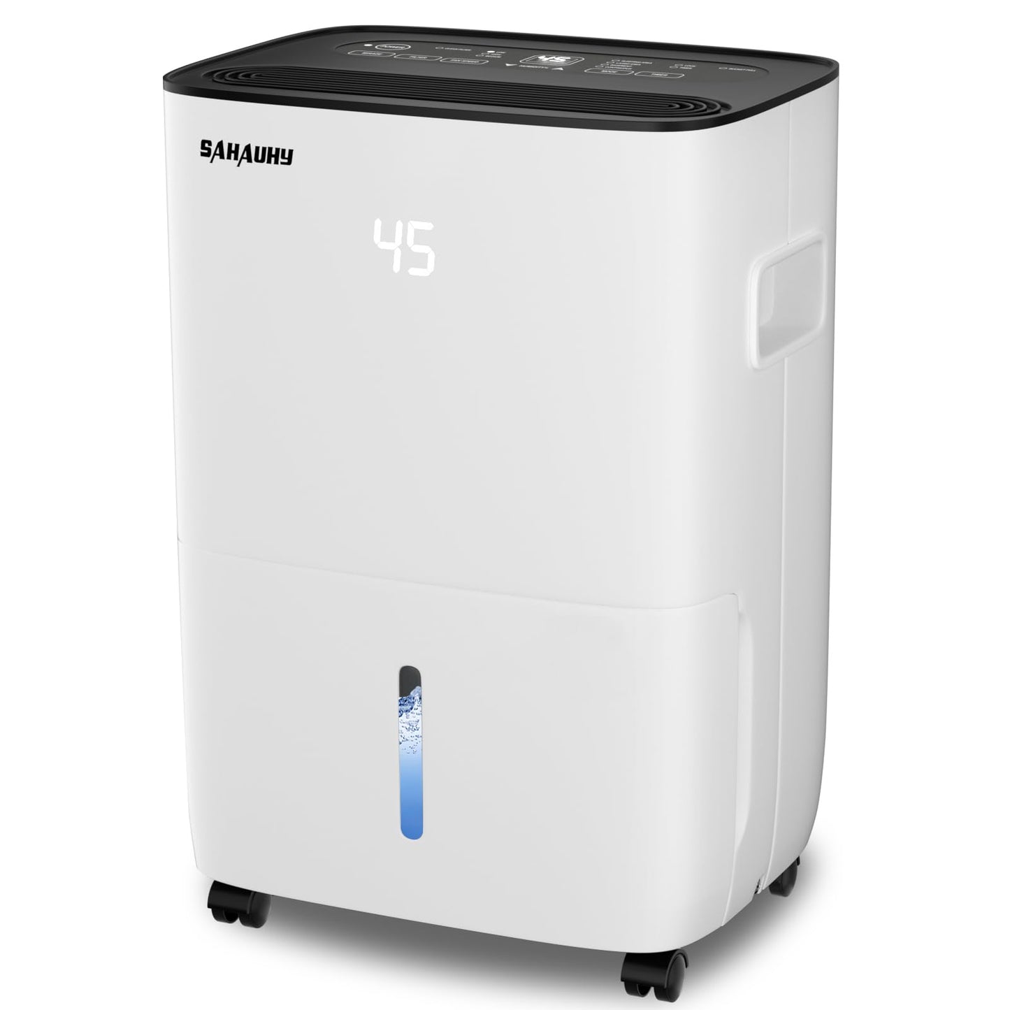 SAHAUHY 120 Pints Dehumidifier for Home Bedroom Garage Basement Stockroom and Large Room Spaces up to 6,200 Sq. Ft with Drain Hose and Water Tank