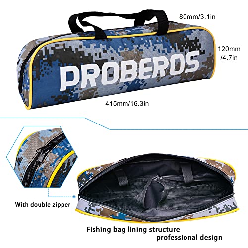 Fishing Rod and Reel Combo, 6.9ft Carbon Fiber Telescopic Fishing Pole with Spinning/Baitcasting Reel Combos, Sea Saltwate...