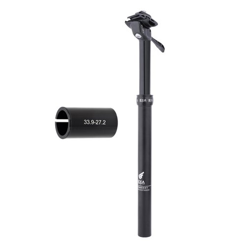 JFOYH EXA Form Upgraded Speed Up 33.9mm Cable-Less Hydraulic Dropper Post with Corresponding Shim/Adapter, 150mm Travel, Consist of 27.2mm Seatpost and 33.9mm Shim