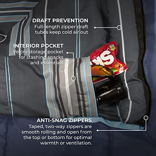 Teton Junior, 20 Degree and 0 Degree Sleeping Bags. Finally, Sleeping Bag for Boys, Girls, All Kids, Warm and Comfortable,...