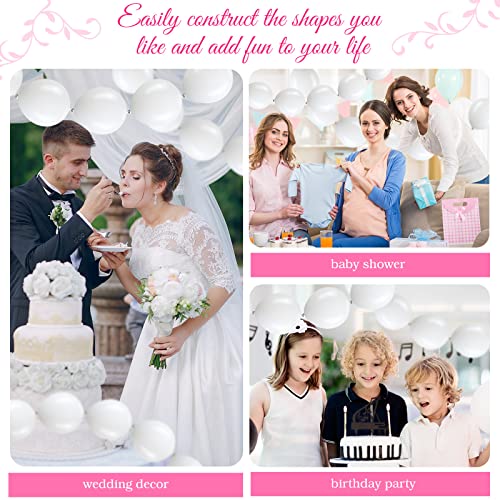 Meanplan 100 Pcs Link Balloon Quick Linking Latex Connected Balloons Linkable for New Year's Party Valentine's Day Carniva...
