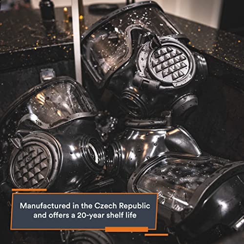MIRA SAFETY CM-8M Full-Face CBRN Gas Mask W/Canteen - Reusable Survival Nuclear Chemical Respirator for Prepper Gear and S...
