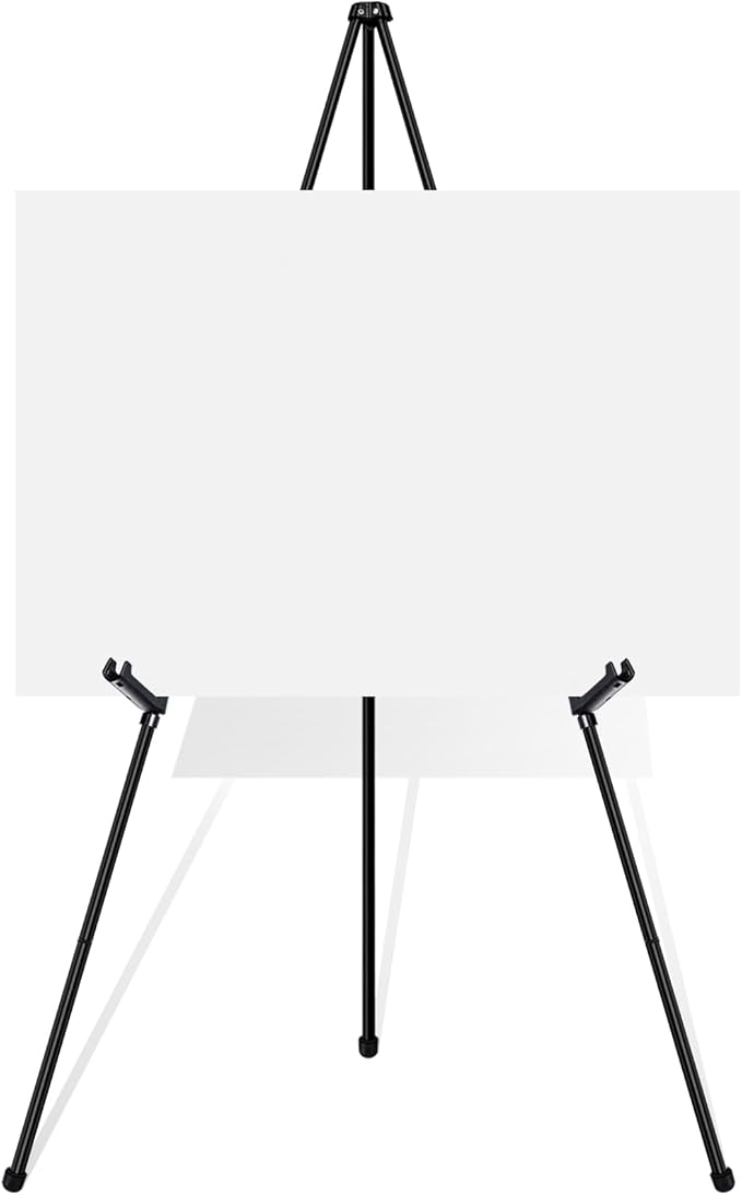VAIIGO Black Easel Stand for Wedding Signs, Posters & Paintings - 63" Adjustable Portable Display Easel for Welcome Signs,...