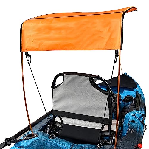 Gaderth Sun Shade Canopy for Kayak Boat Canoe, Canopy for Single Person, Waterproof Sun Shade Awning Top Cover, Universal ...