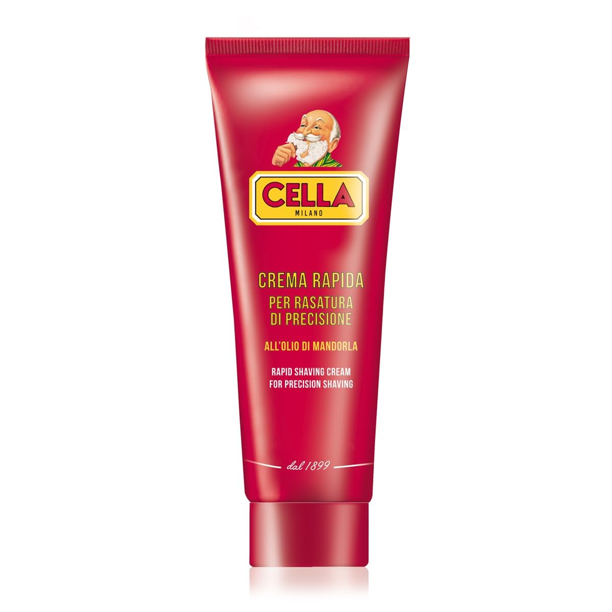 CELLA MILANO, Brushless Fast Shaving Cream for Precision Shaving, Transparent, Delivers for a Smooth Shave, Great for Prrecision