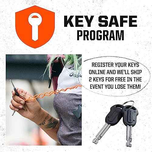 Kryptonite Kryptolok 685 Folding Bike Lock, Compact Lightweight High Security Anti-Theft Foldable Bicycle Lock with 2 Keys and Mount for E-Bikes Scooter Road Mountain Bikes, 85cm (33 in)