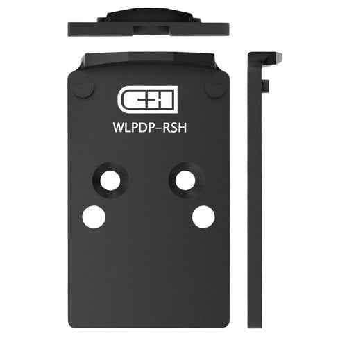 C+H Red Dot Mounting Plate Compatible with Walther PDP 1.0 | Compatible with Trijicon RMR/SRO | Holosun 407C/507C/507Comp/508T | Made in The USA
