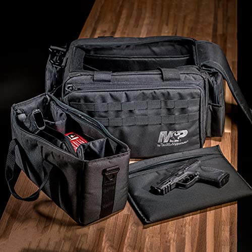 SMITH & WESSON S&W and M&P Tactical Range Bags with Weather Resistant Material for Shooting, Range, Storage and Transport
