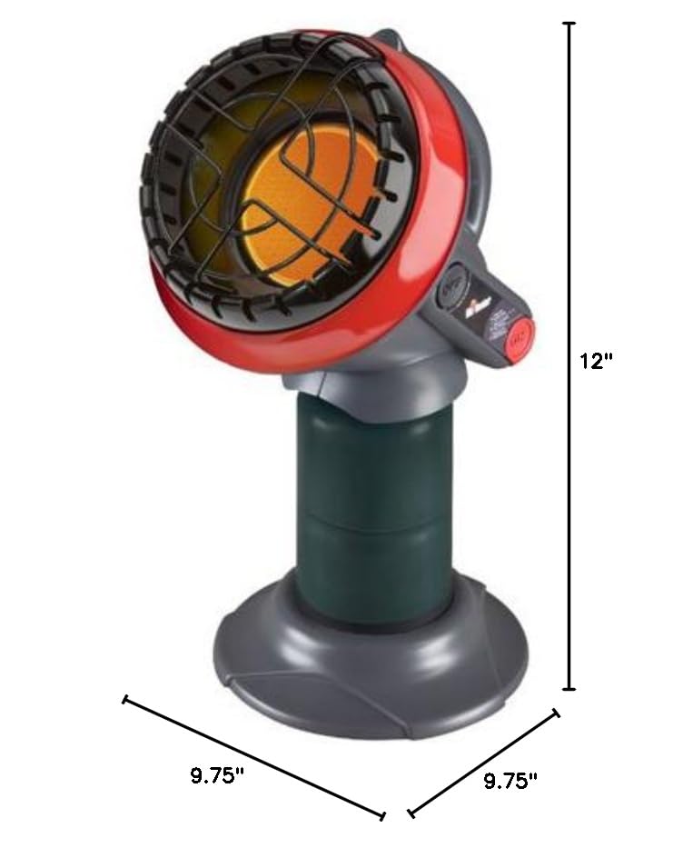 Mr. Heater F215100 Portable Little Buddy Propane Heater with Tank Refill Adapter
