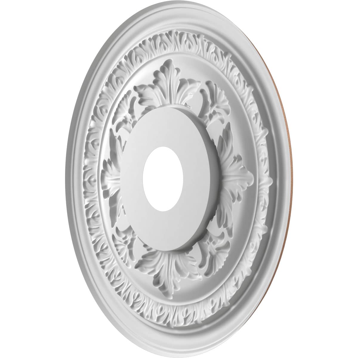 Ekena Millwork 19Od X 3 1/2Id X 1P Baltimore Thermoformed Pvc Ceiling Medallion (Fits Canopies Up To 7 3/4), Aged Copper