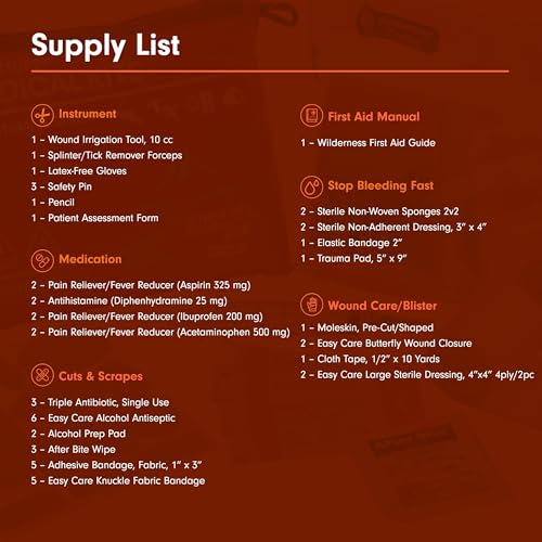 Adventure Medical Kits Sportsman Series Medical Kit - 100 - First Aid Kit for Camping, Hiking, Hunting & More - For 2 Peop...