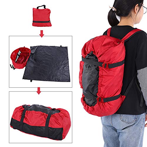 Tiiyee Rock Climbing Rope Bag, Arborist Rope Storage Bag Portable Folding Shoulder Backpack Large Capacity Tarp Waterproof...