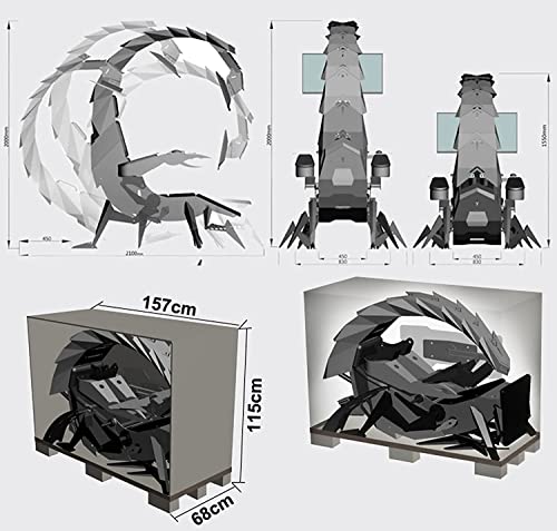 Gaming Chair Comfortable Luxury Gaming Chair Ergonomic Computer Cockpit Chair Comfortable Racing Simulator Game Chair with...