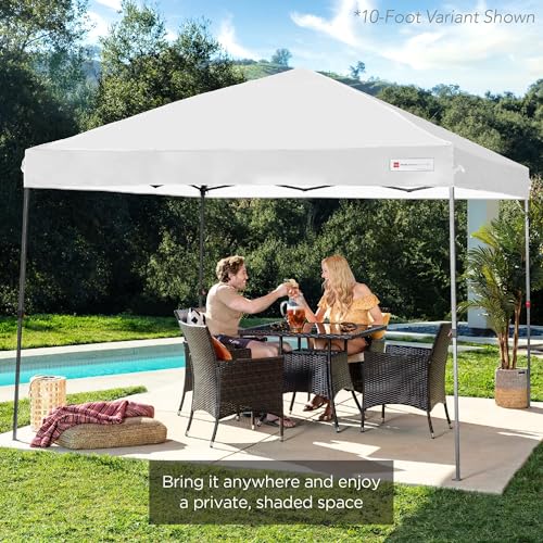 Best Choice Products 12x12ft 1-Person Setup Pop Up Canopy Tent Instant Portable Shelter w/ 1-Button Push, Case, 4 Weight B...