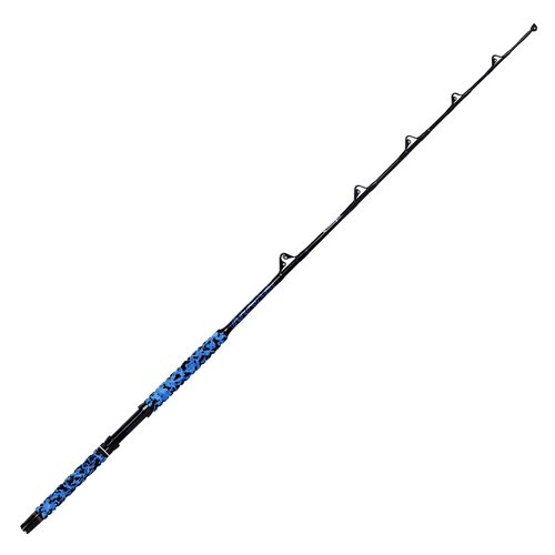 Fiblink Saltwater Offshore Trolling Rod Big Game Rod Conventional Boat Fishing Pole Deep Drop Sea Roller Rod (5’6”, 6’) (Straight Butt, 6' - 80-120lbs)