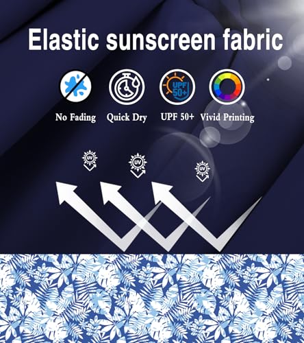 Mens Rash Guard Long Sleeve UPF 50+ Quick Dry Sun Shirt UV Protection SPF Water Shirt Fishing Swimming HH24024