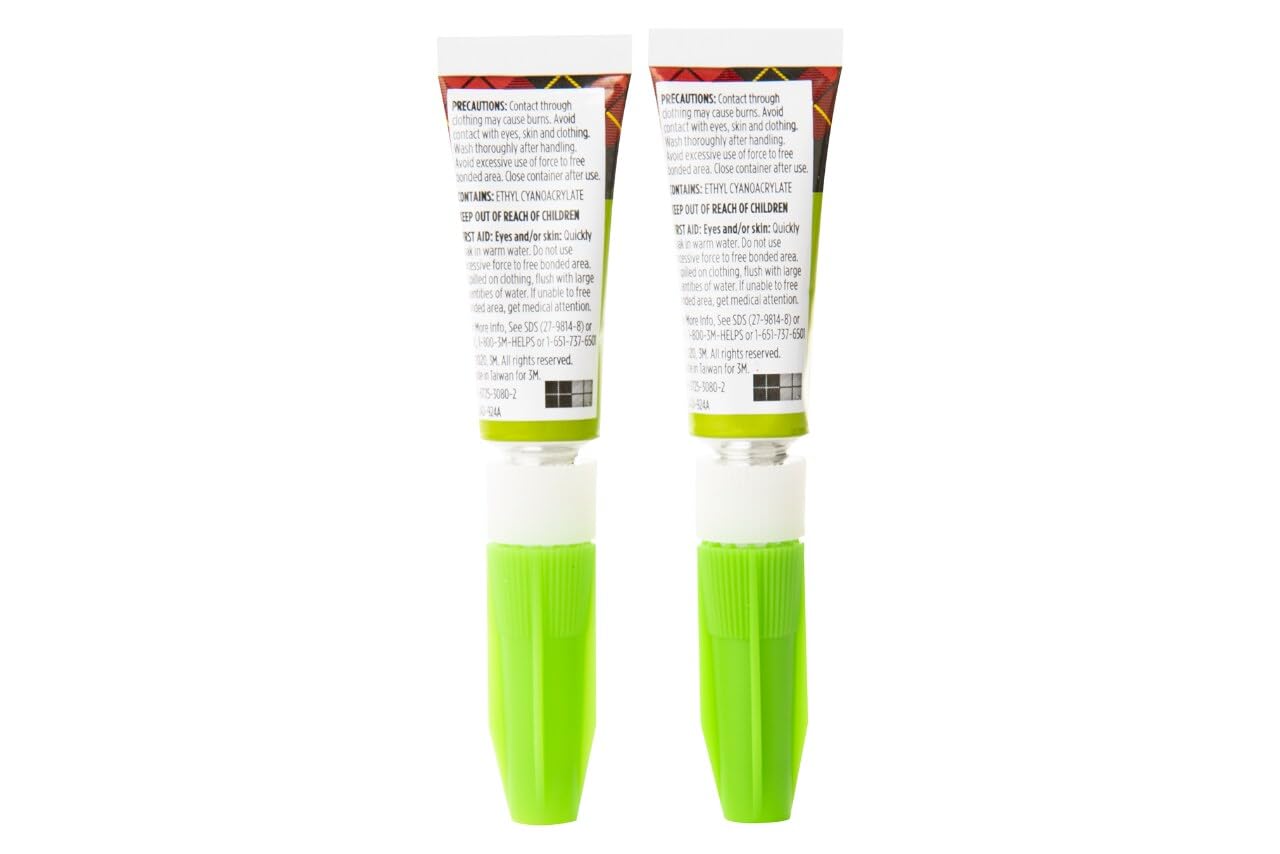 Scotch Super Glue Gel, .07 oz, 2-Pack, Dries Quickly with a Permanent Hold (AD112)