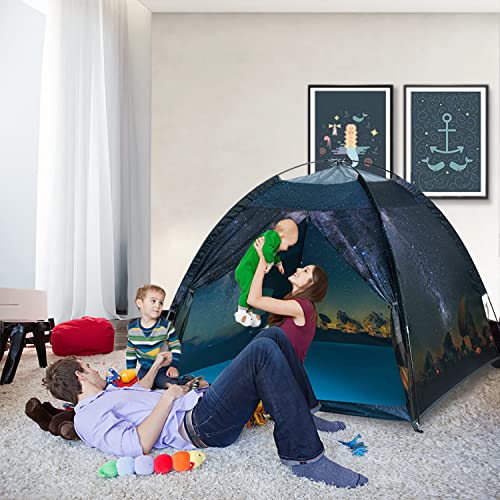 Mnagant Kids Play Tent-61”x61”x45”Imaginative Play Popup Tent Space World Tent for Kids Indoor/Outdoor Fun-Kids Galaxy Dom...