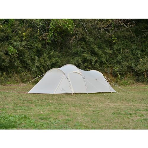 Snow Peak Vault 4 Person Tent, Versatile, Open Air Shelter, Outdoor Adventure, Camping, Three Seasons, Ivory