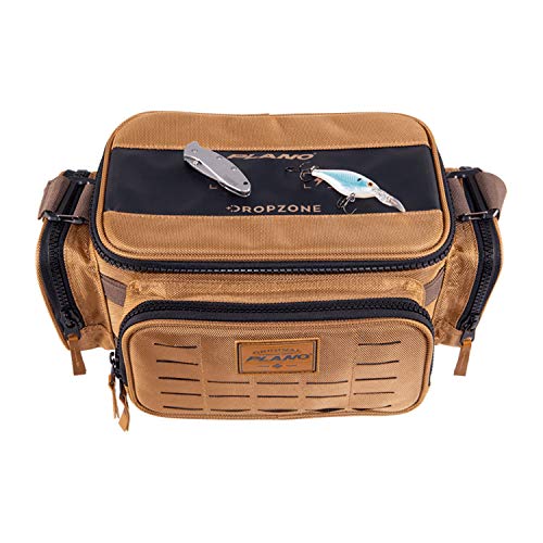 Plano Guide Series Tackle Bag | Premium Tackle Storage with No Slip Base and Included stows, Khaki with Brown and Black Trim