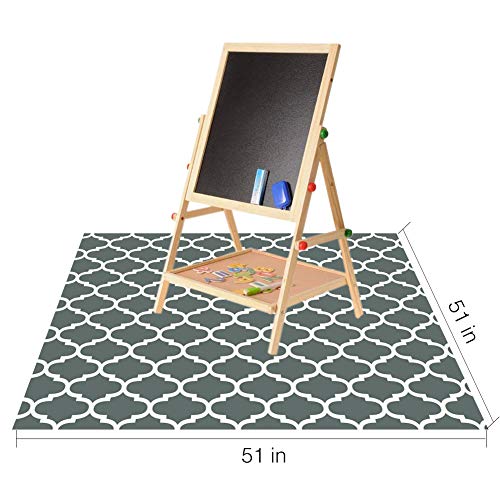 Splat Mat for Under High Chair/Arts/Crafts by CLCROBD, 51" Baby Anti-Slip Food Splash and Spill Mat for Eating Mess, Water...
