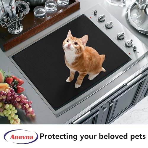 Stove Top Cover for Electric Stove- Range Covers for Electric Stove,Silicone XXL Dish Drying Mat, Glass Cooktop Covers, Fl...