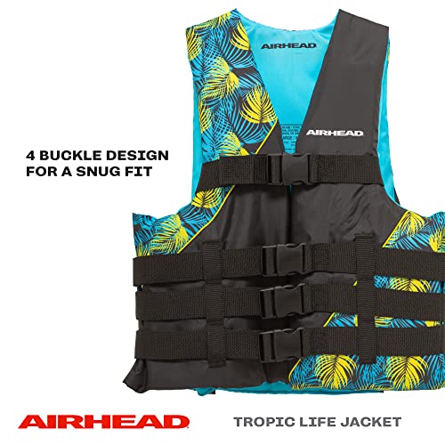 Airhead Tropic Life Jacket | Closed Sided PFD | Child, Youth and Adult