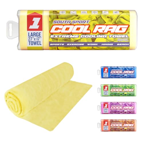 South Sport Cool Cool RAG Extreme Cooling Towel for Heat Relief - PVA Cooling Towel for Workout, Gym, Running and for Othe...