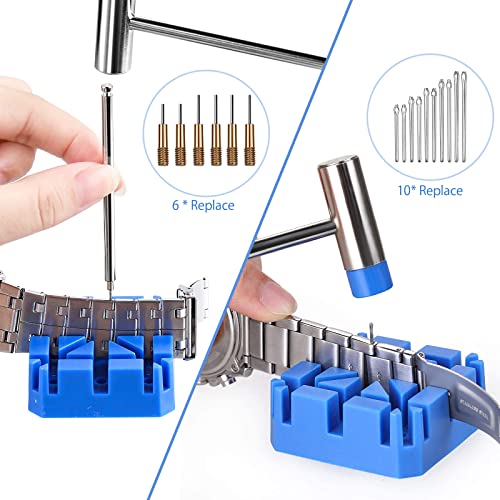 JOREST Watch Link Removal Tool Kit, Watch Band Tool for Watch Repair, Bracelet Adjustment, Replacement and Resizing, Watch...