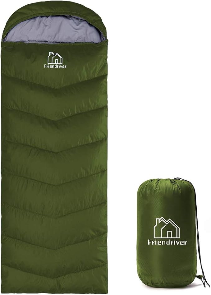 Friendriver XL Size Upgraded Version of Camping Sleeping Bag 4 Seasons Warm and Cool, Lighter Weight, Adults and Children ...