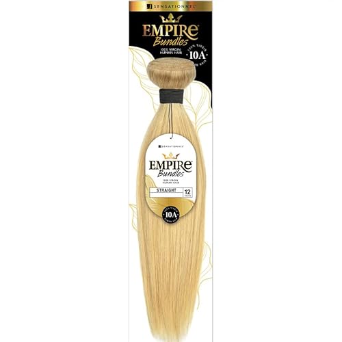 Sensationnel Human Hair Empire Bundles Weave - STRAIGHT 18" (Color:NATURAL, Pack of 2)