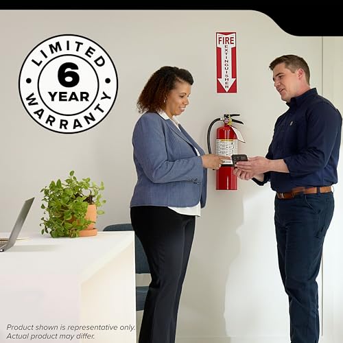 Kidde Commercial-Grade Fire Extinguisher for Office, Schools, Rechargeable, 2A10BC, 2 Pack