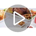 Lifewit Plastic Serving Tray for Party, 4 Pcs White Trays for Serving Food, Reusable Platters for Buffet, Fruit, Cookie, C...