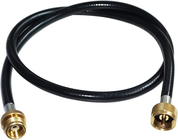 DOZYANT 4 Feet Propane Torch Extension Hose for Propane Tree Distribution Tree Post Assembly 1" x20 Male Throwaway Cylinde...