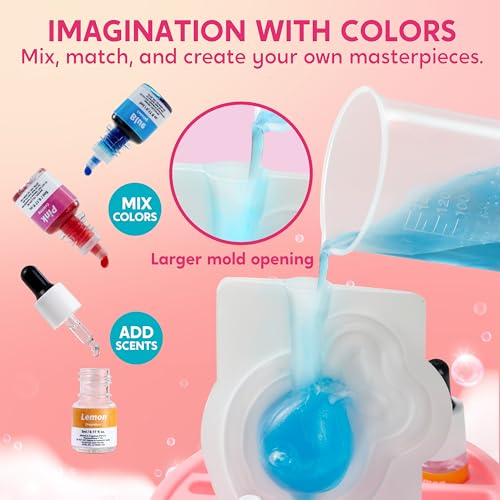 Klever Kits Unicorn Soap Making Kit- 4 Molds Girl Crafts DIY Project, Unicorn Girl Gifts, Kids Birthday Gift for Aged 6+, ...