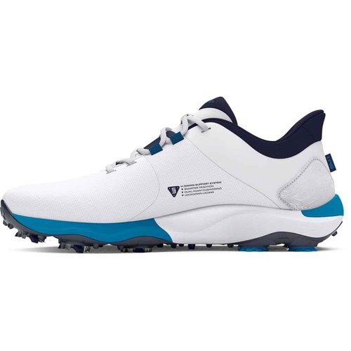 Under Armour Men's Drive Pro, (101) White/Capri/Midnight Navy, 14, US