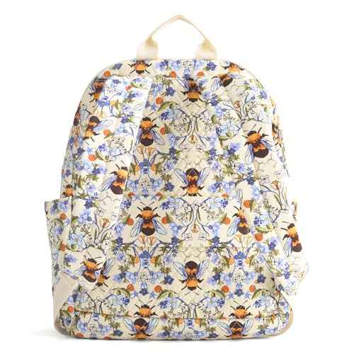 Vera Bradley Women's Bancroft Backpack - Premium Cotton, Bee Garden, One Size