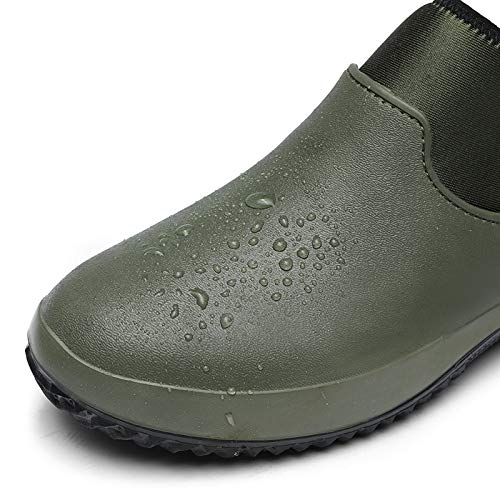 Nutteri Garden Shoes Men's Waterproof Gardening Rain Boots Unisex Outdoor Footwear for Camping Lawn Care and Yard Work